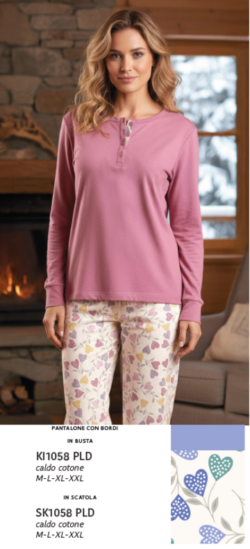 KAREKI1058PLD- ki 1058 pld pigiama donna interlock - Fratelli Parenti